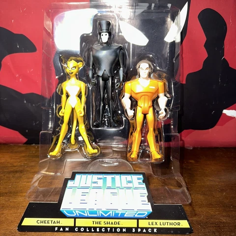The Shade, Cheetah and Lex Luthor Justice League Unlimited 3 pk DC Universe 4" Cover
