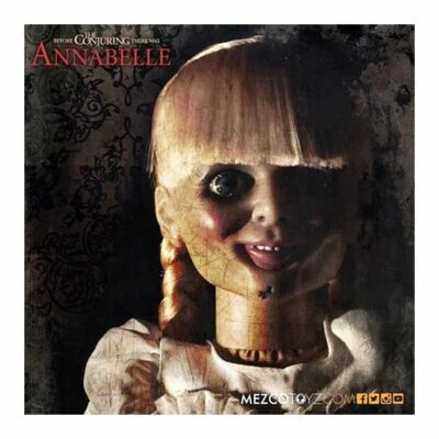 The Conjuring Annabelle Prop Replica Doll Horror Puppe 45cm 18" 1/4 Mezco Toys