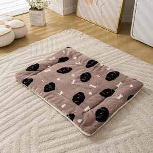 Self Warming Pet Bed Cushion Pad Dog Cat Cage Kennel Crate Soft Cozy Mat Blanket - Picture 1 of 19