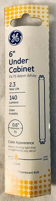 New 2 Pack 140 lumens GE 6in Under Cabinet F4 T5 Warm White - Image 1 of 2