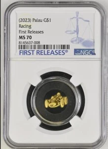 2023 Palau Race Car Racing 0.5g Gold Coin NGC 70 FR CIT - Picture 1 of 5