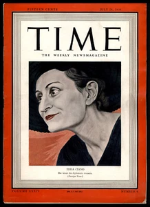 Time The Weekly News Magazine - July 24, 1939 - Edda Ciano - Picture 1 of 16