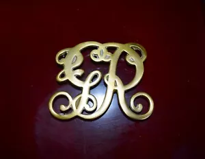 Vintage 1941 Virginia Metalcrafters Messing Untersetzer King George CW10-9 Williamsburg - Bild 1 von 2
