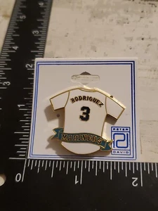 Prendedor de béisbol vintage de los Seattle Mariners Alex Rodríguez #3 MLB Peter David talla - Imagen 1 de 2