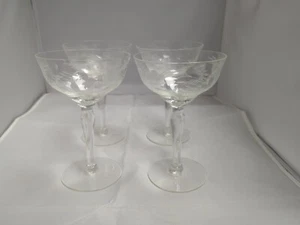 Set di 4 occhiali alti Sherbet cristallo 5,75" Danubio di Colonia - Foto 1 di 5