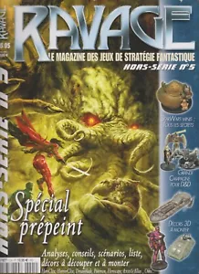 RAVAGE HS N°05 SPECIAL PREPEINT / STAR WARS / D&D /DECORS 3D A MONTER/ HEROCLIX - Imagen 1 de 2