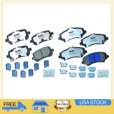 Pastillas de freno delanteras traseras para Chrysler Town & Country 2012 2011 2010 2008 2009 XH Foto 1 de 4