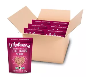 Deliciously Sweet 24-Ounce Organic Light Brown Sugar - Fair Trade & Gluten-Free - Picture 1 of 9