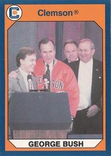 GEORGE BUSH 1990 Collegiate Collection Football card #140 Clemson Tigers NR MT