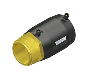 Plasson ELECTROFUSION TRANSITION COUPLING Male Brass BSP- 63x50,75x50 Or 75x63mm - Picture 1 of 4