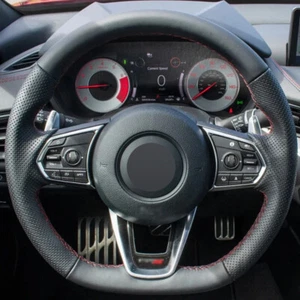 Alcantara Steering Wheel Cover Real Leather Wrap for ACURA TLX A-SPEC TYPE-S D - Picture 1 of 12