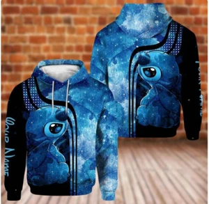Personalized Stitch 3D HOODIE HALLOWEEN GIFT CHRISTMAS GIFT BEST PRICE US SIZE - Picture 1 of 3