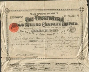 RARE => THE TWEEFONTEIN Gold Mining (AFRIQUE DU SUD) (W) - Picture 1 of 1