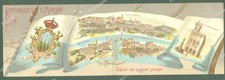 SAN MARINO. Saluti da. Cartolina d'epoca doppia viaggiata, inizio '900.