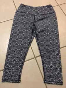 KYODAN Azul Medallón Estampado DAMAS FITNESS CAPRI S Ejercicio Leggings PANTALÓN DEPORTIVO - Imagen 1 de 2