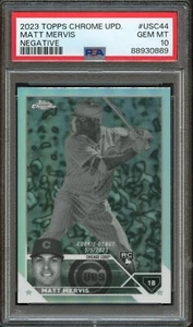 BB - 2023 Topps Chrome - Negative Ref - #USC44 - Matt Mervis - PSA 10 - Picture 1 of 2