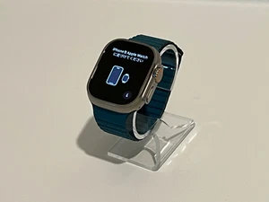 Apple Watch Ultra 49mm (GPS + Cellular) Titanium Peacock Leather Loop M Size - Zdjęcie 1 z 4