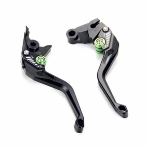 Short 5D Machined Brake Clutch Levers For Kawasaki ZX636/ZX6R/ZX6RR 2005-2006  - Picture 1 of 8
