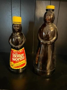 Mrs. Butterworth's Syrup Amber Glass Bottle 2 sizes - Picture 1 of 2