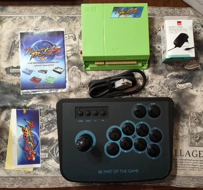 CONSOLE CONSOLIZED PANDORA'S BOX 4S HD & *ARCADE FIGHTING STICK SANWA MODDED* - Immagine 1 di 4