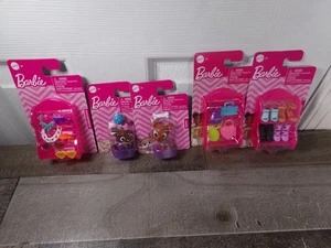 Mattel Barbie Accessories Lot of 5 Packs; Shoes Purses Glasses Kitten Puppy NEW - Picture 1 of 9