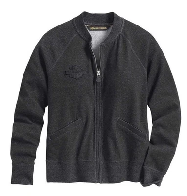 Suéter cárdigan vintage con cremallera frontal Harley-Davidson para mujer - negro 99062-20VW 1W Foto 1 de 4