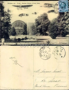 TORINO CITTA'-AVIAZIONE 1911-STAZIONE DI PORTA NUOVA-D12-57 - Picture 1 of 1
