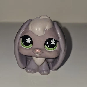 AUTÉNTICO LPS Littlest Pet Shop #648 conejito conejo púrpura blanco ojos verdes  - Imagen 1 de 4