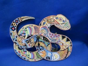 Reloj serpiente vintage único hecho a mano firmado por artista Rochester Michigan - Imagen 1 de 10