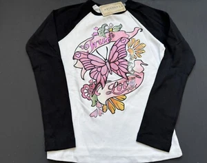 New Girls True Love Butterfly Shirt Size XL (6X) - Picture 1 of 2