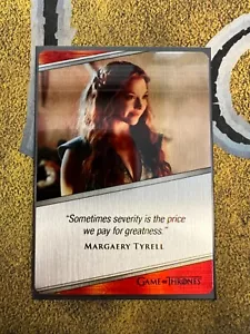 2021 GoT Iron Anniversary Natalie Dormer as Margaery Tyrell E28 Expressions Card - Picture 1 of 2