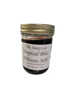 12 oz Hibiscus Flower Blossom Jelly Craft, Gourmet, Unusual Oddity Jellies & Jam - Picture 1 of 4