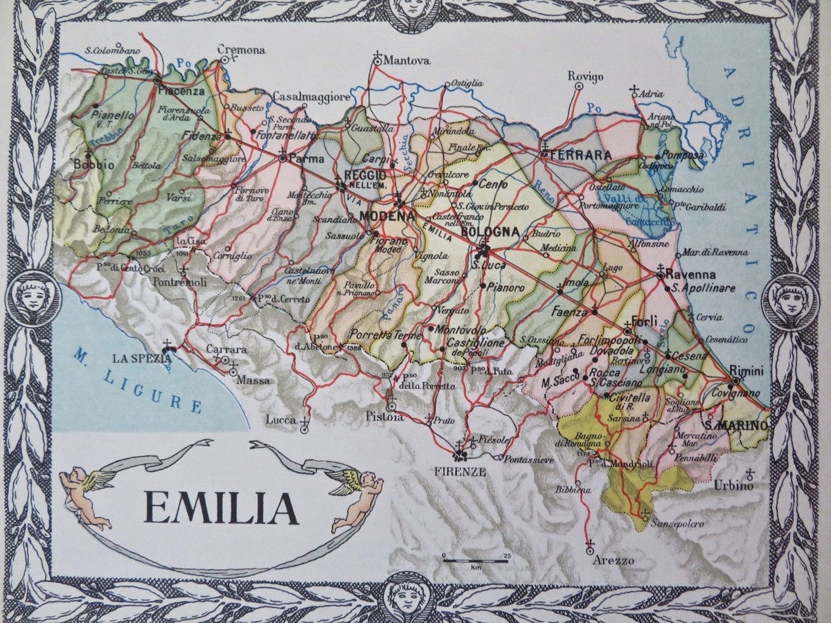 Mapa De Los Alrededores De Ivrea Y Ferrara Italy Rail Map Detailed