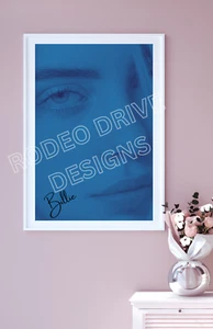 Póster Billie Eilish azul 11 "x 1 7" impresión artística - Imagen 1 de 3