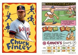 1992 Topps Kids Baseball Card 94 CHUCK FINLEY CALFORNIA ANGELS