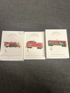 Hallmark Keepsake Ornament lot - LIONEL Holiday Red Mikado Train Set - Picture 1 of 15