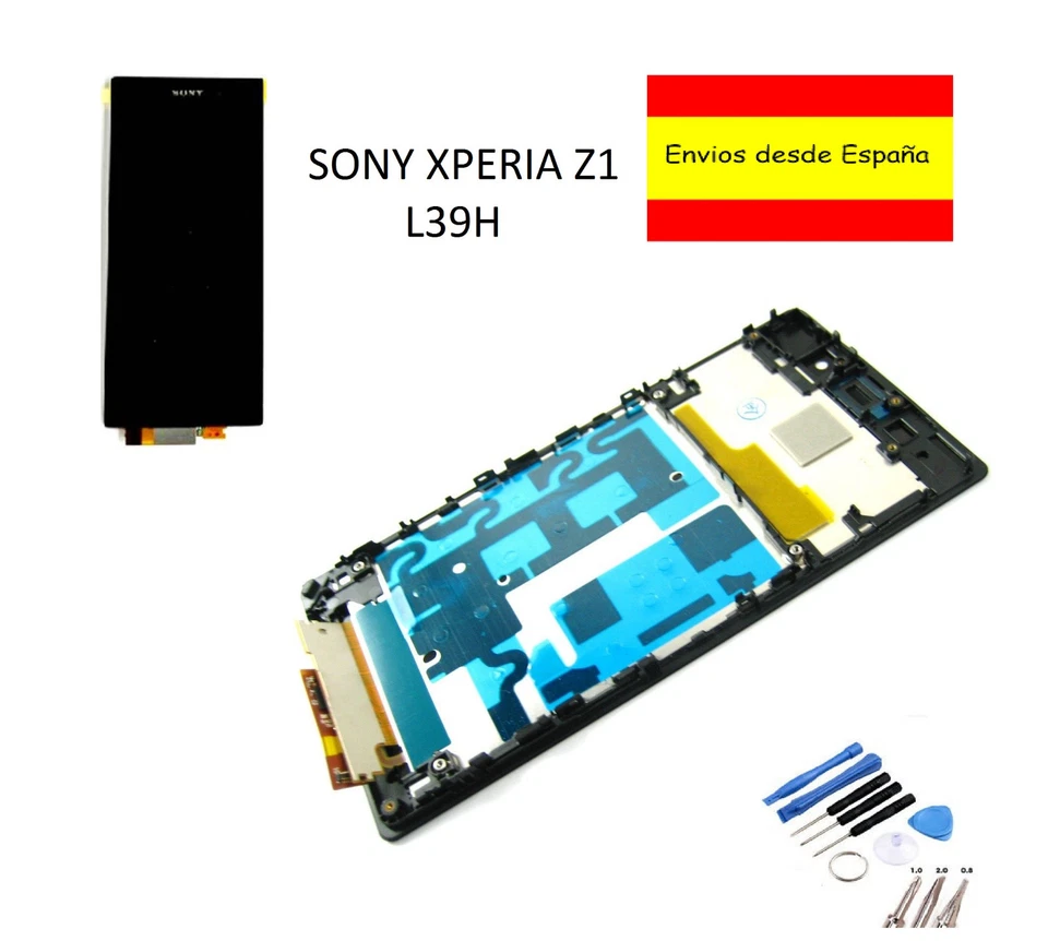 PANTALLA TÁCTIL LCD completa con marco SONY XPERIA Z1 L39H negro + HERRAMIENTAS - Imagen 1 de 1