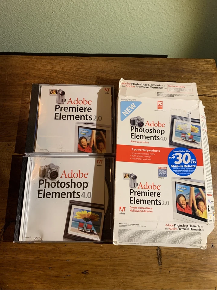 Photoshop Elements 4.0 And Adobe Premier Elements 2.0 - Image 1 of 1