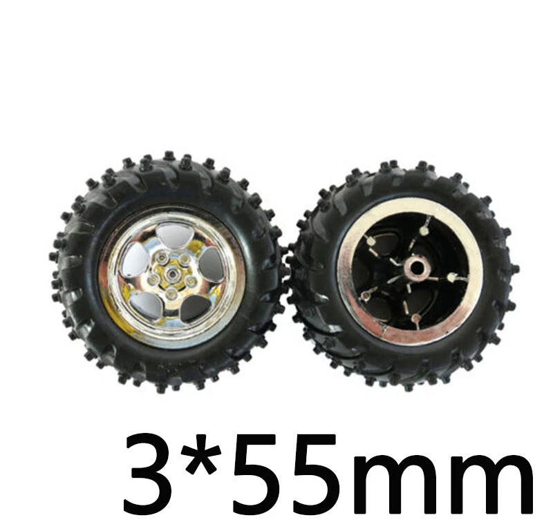 55mm Buggy Off Road Räder RC Auto Pin Reifen Anti-Rutsch Räder Spielzeug Modell - Bild 1 von 4