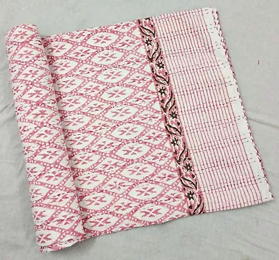 Colcha Kantha impresa en bloques edredón Kantha colcha Kantha sábana Kantha Foto 1 de 4
