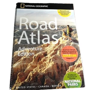 National Geographic Road Atlas Adventure Edition USA Canada Mexico 2015 - Picture 1 of 4