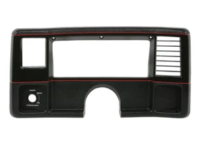 1986-1988 Monte Carlo El Camino Dash Instrument Face Plate Black w/ Red Stripes - Bild 1 von 1