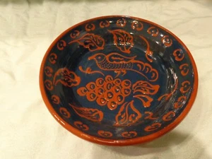 Signed Early Ned Foltz Pottery Multi-Colored Glaze Decorated Bowl, 1986 - Picture 1 of 2