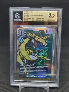 2020 MetalSeadramon BT2-030 R Ver 1.0 Alt Art BGS 9.5 GEM MINT Digimon TCG - Bild 1 von 2