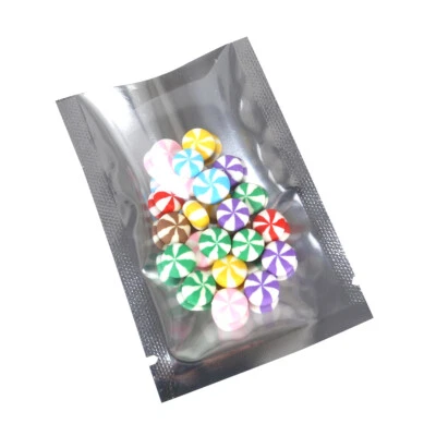 200pc Small Clear & Silver Plastic Top Fill Bags 2.25x3.5in Free 2-Day Shipping - image 1 of 3