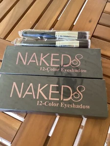 New NakedS 12-Color Eye Shadow Palette With Brushes Lot Of 2 - Picture 1 of 2