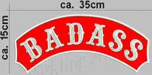 BADASS Rückenpatch Aufnäher 35x15cm - Bild 1 von 1