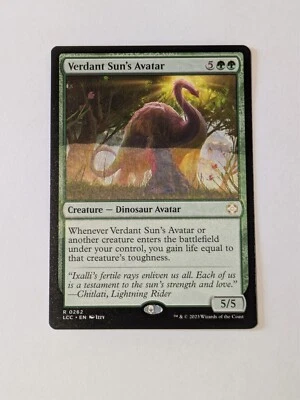 MTG Misprint: Verdant Sun's Avatar - Error Missing Ink Finish Magic Card NM - Image 1 of 4