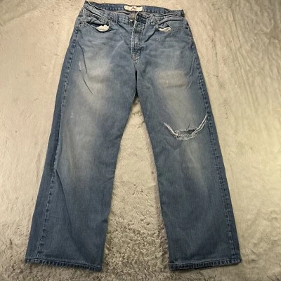 Jeans Joie para mujer acampanados Y2K modelo 625-1054 m azul dobladillo talla 34x27 EE. UU. Foto 1 de 4