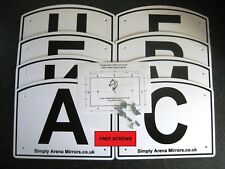 Dressage Letters / Markers for Short Arena + screws + arena layout plan